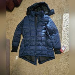 NWT Size Small (4/6) Swiss Tech Navy Puffer Coat